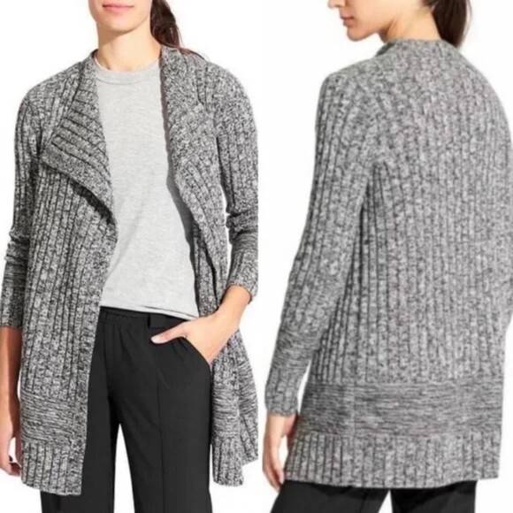 Athleta Wildwood Cardigan Merino Wool Knit Chunky Open Front FREE SHIPPING - Picture 1 of 6
